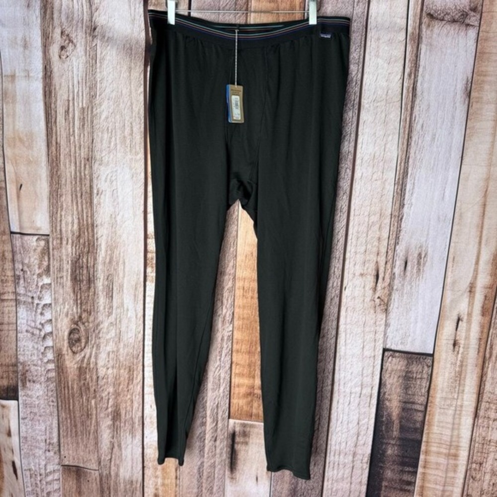 Patagonia Baselayer Bottoms Capilene Thermal Midweight Bottoms Black‎ XXL NWT